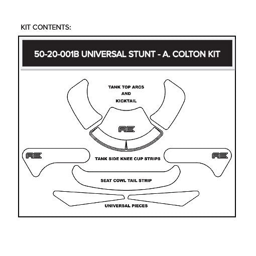 Stompgrip Universal Stunt Aaron Colton Signature Kit - Volcano