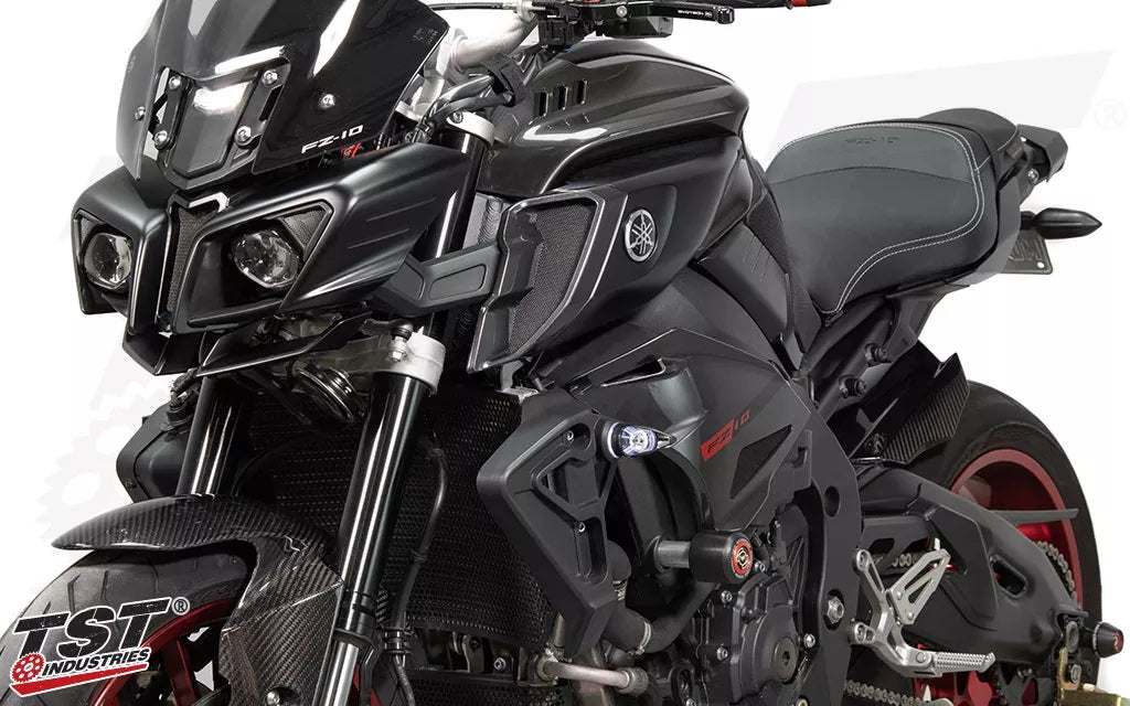 TST Industries MECH-GTR Front LED Turn Signals for Yamaha FZ-10 / MT-10 (2016+)