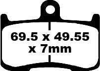EBC Brakes GPFAX Sintered Road Race Brake Pads Front - GPFAX347HH