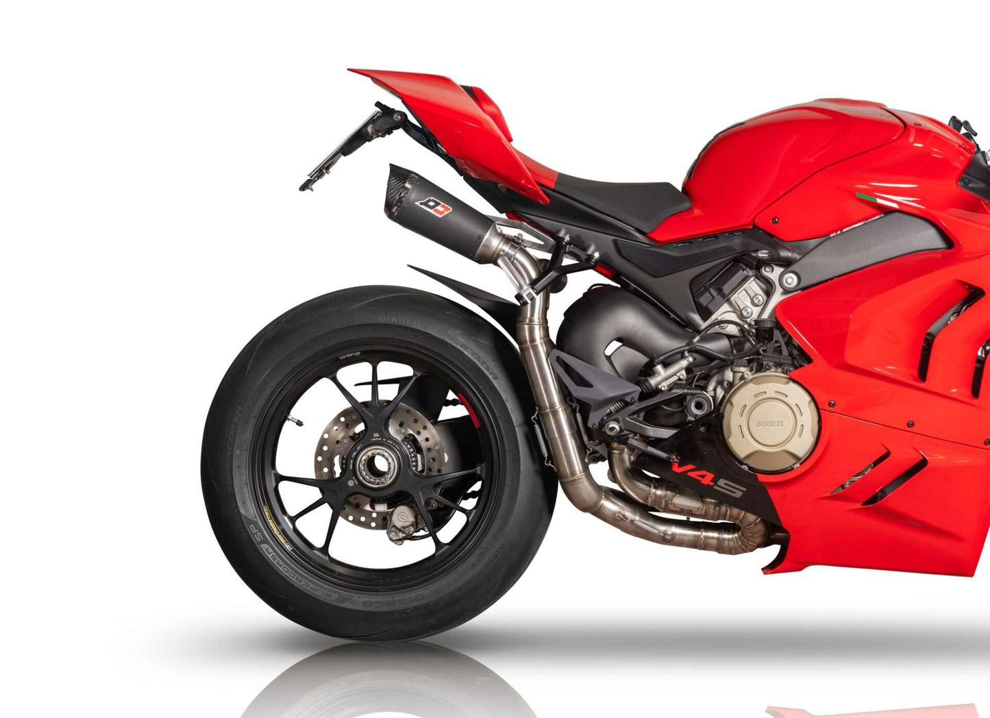 QD Exhaust Twin GUNSHOT DARK MATTER Semi-Full Exhaust for the Ducati Panigale / Streetfighter V4 (Euro5) (21-24)
