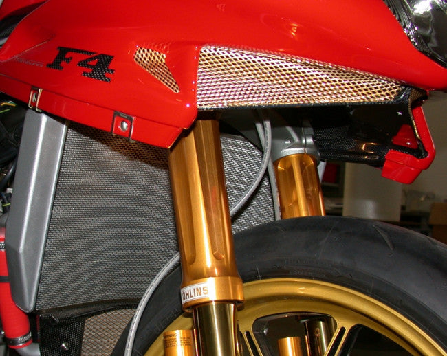 Motocorse Titanium Water Radiator Guard For MV Agusta F4 750, 1000S, 1000R, 312 R / RR