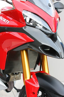 Motocorse Titanium Radiator and Oil Cooler Guards for the 2010-2014 Ducati Multistrada 1200