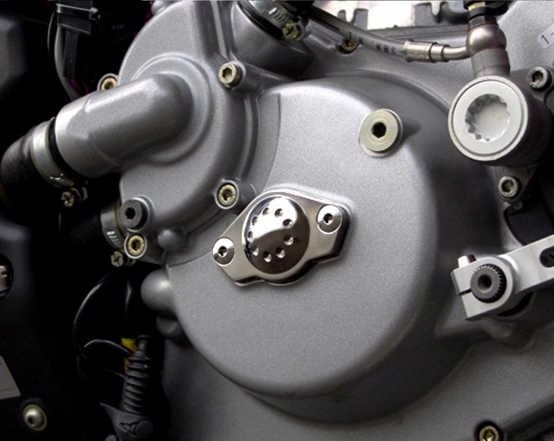 Motocorse Titanium or Aluminum Timing Inspection Cover for Ducati's