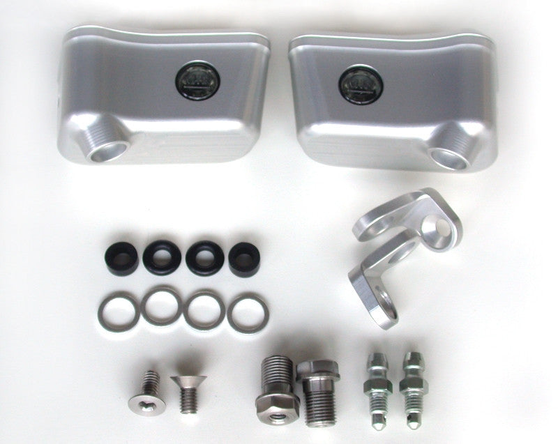Motocorse Billet Aluminum Reservoirs For Brembo OE Semi Radial Master Cylinders Brake and Clutch