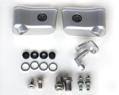Motocorse Billet Aluminum Reservoirs For Brembo OE Semi Radial Master Cylinders Brake and Clutch