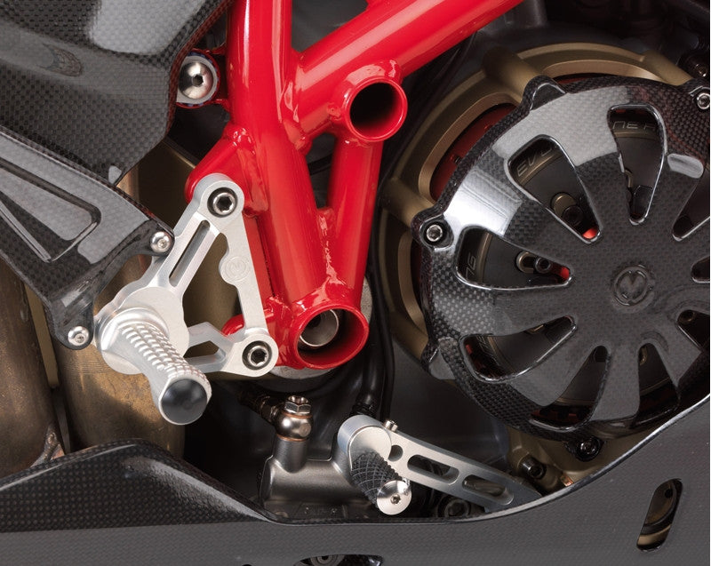 Motocorse Billet Aluminum Rearsets with Titanium Hardware for the Ducati 1198/1098/848