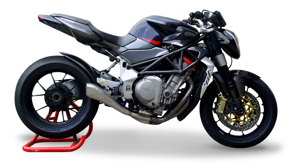 HP CORSE HYDROFORM Single Low Slip-on System For MV Agusta Brutale 750 / 910