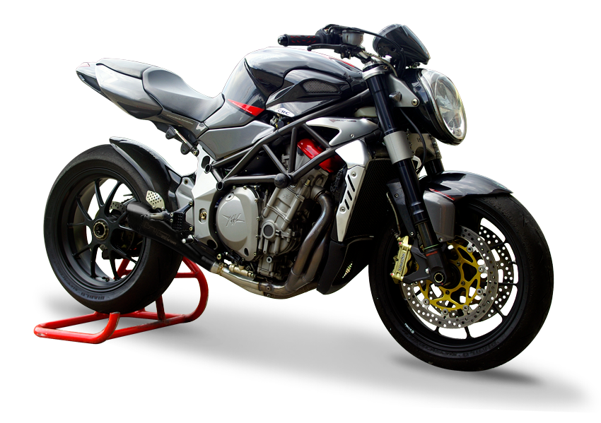 HP CORSE HYDROFORM Single Low Slip-on System For MV Agusta Brutale 750 / 910