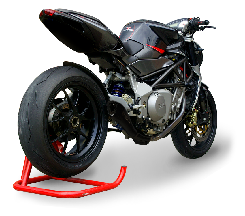 HP CORSE HYDROFORM Single Low Slip-on System For MV Agusta Brutale 750 / 910