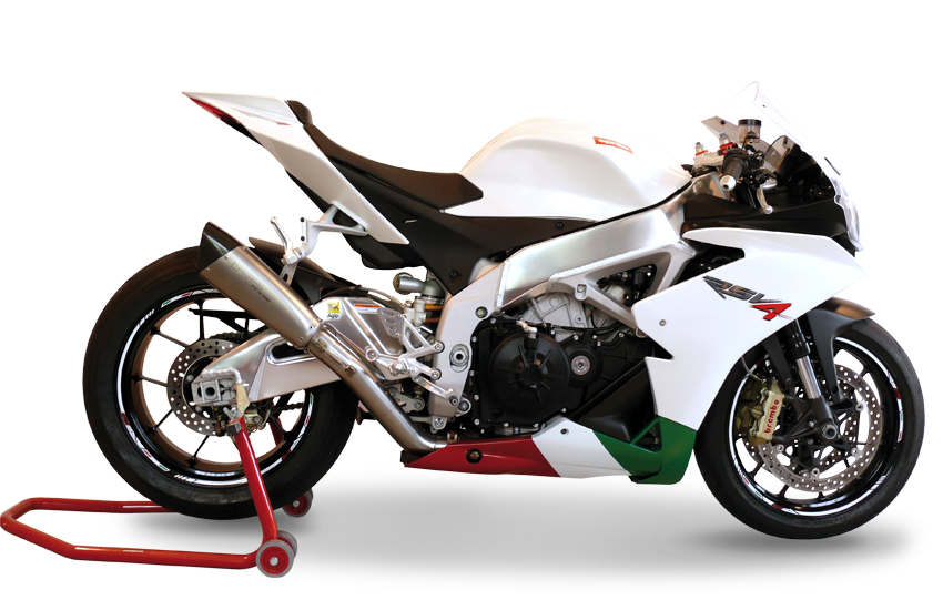 HP CORSE EVOXTREME High Mount Racing Slip-on Exhaust For Aprilla RSV4 (2009-2014)