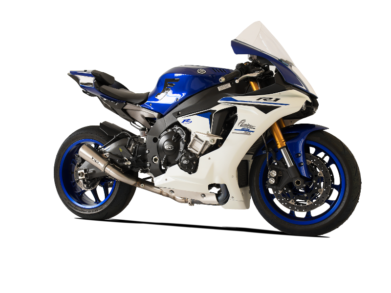 HP CORSE GP07 Racing Slip-on Exhaust with Link Pipe for the Yamaha R1 2015+