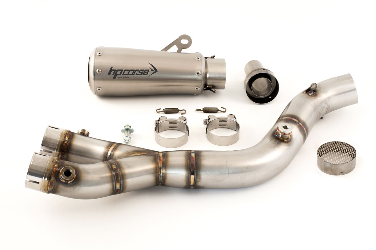 HP CORSE GP07 Racing Slip-on Exhaust with Link Pipe for the Yamaha R1 2015+