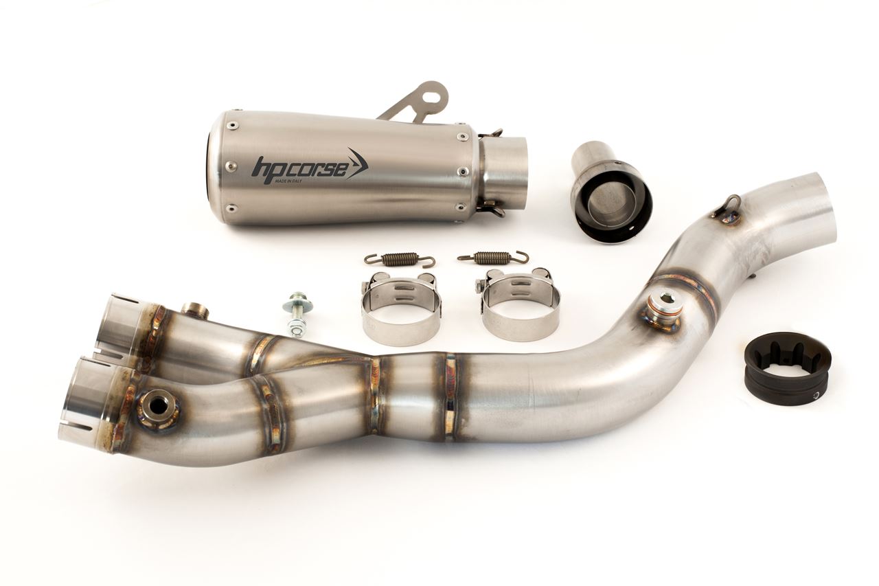 HP CORSE GP07 Racing Slip-on Exhaust with Link Pipe for the Yamaha R1 2015+