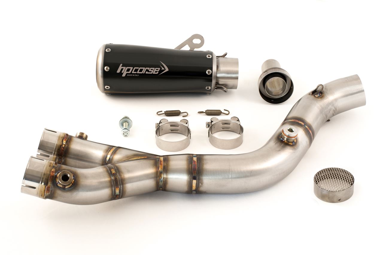 HP CORSE GP07 Racing Slip-on Exhaust with Link Pipe for the Yamaha R1 2015+