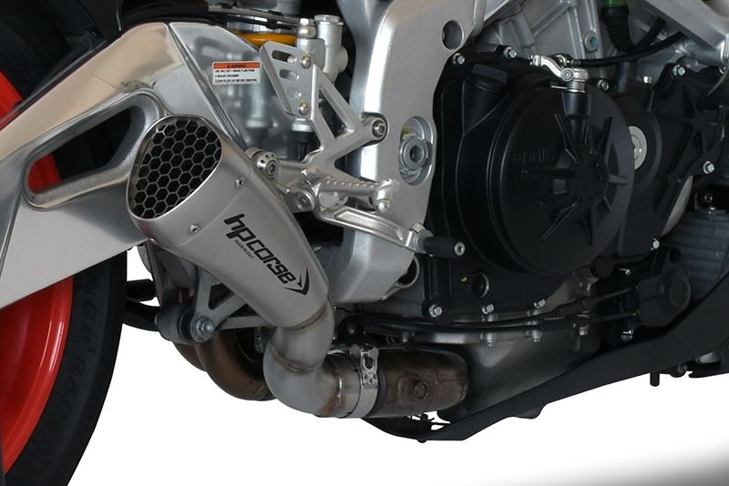 HP CORSE HYDROFORM Slip-on Exhausts with link pipe For Aprilla Tuono V4 (2015-2016)