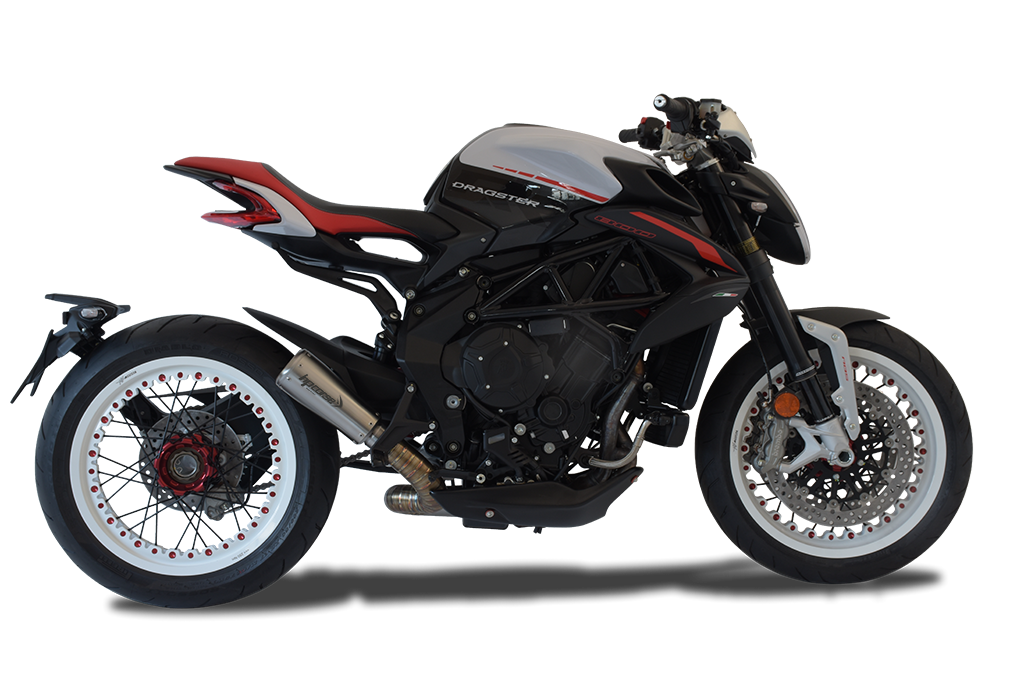 HP CORSE GP07 Low Mount Slip On For MV Agusta Dragster 800 RR / RC (2017-2021 - Euro4)