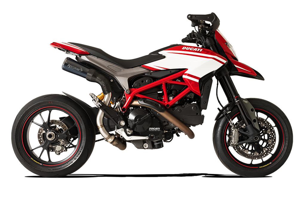 HP CORSE GP07 High Mount Slip-On For Ducati Hypermotard 821 and 939