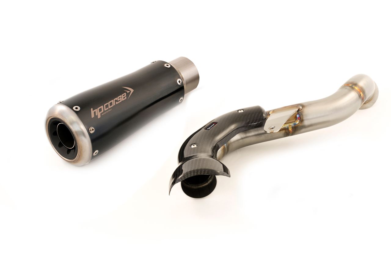 HP CORSE GP07 High Mount Slip-On For Ducati Hypermotard 821 and 939