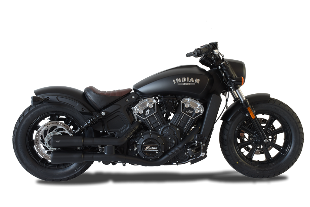 HP CORSE HYDROFORM and V2 Exhaust for the Indian Scout Bobber