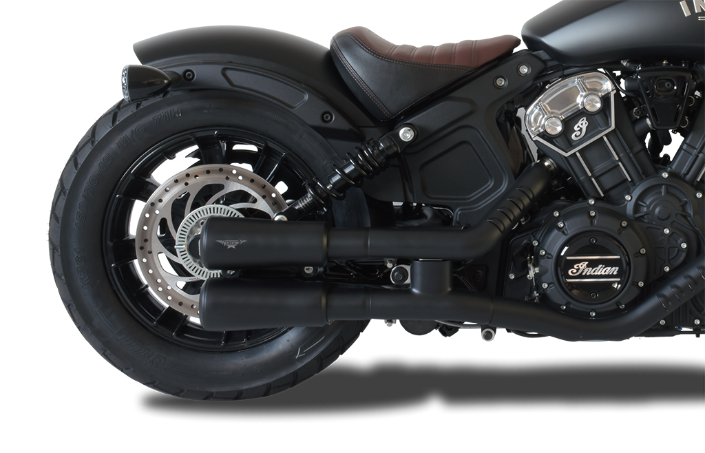 HP CORSE HYDROFORM and V2 Exhaust for the Indian Scout Bobber