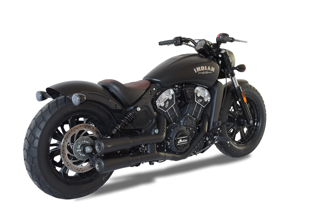 HP CORSE HYDROFORM and V2 Exhaust for the Indian Scout Bobber