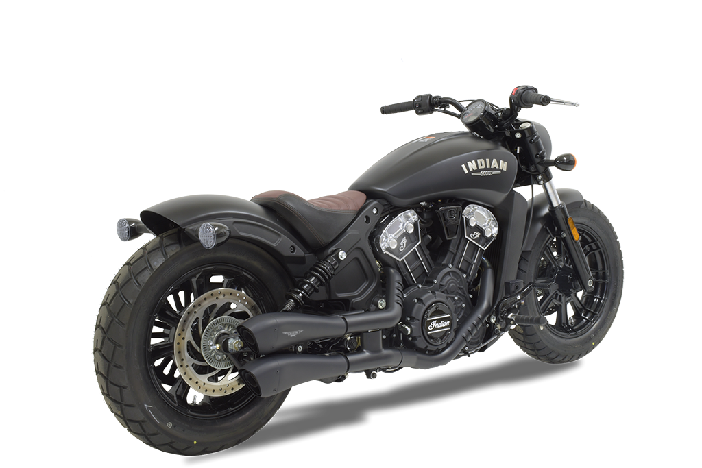 HP CORSE HYDROFORM and V2 Exhaust for the Indian Scout Bobber