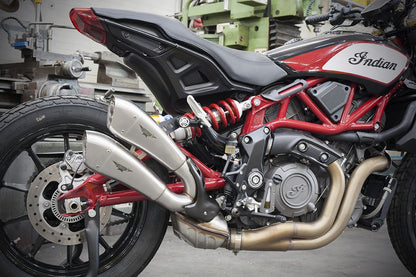 HP CORSE Hydroform Slip On and Cat Delete Link Pipe for Indian FTR 1200