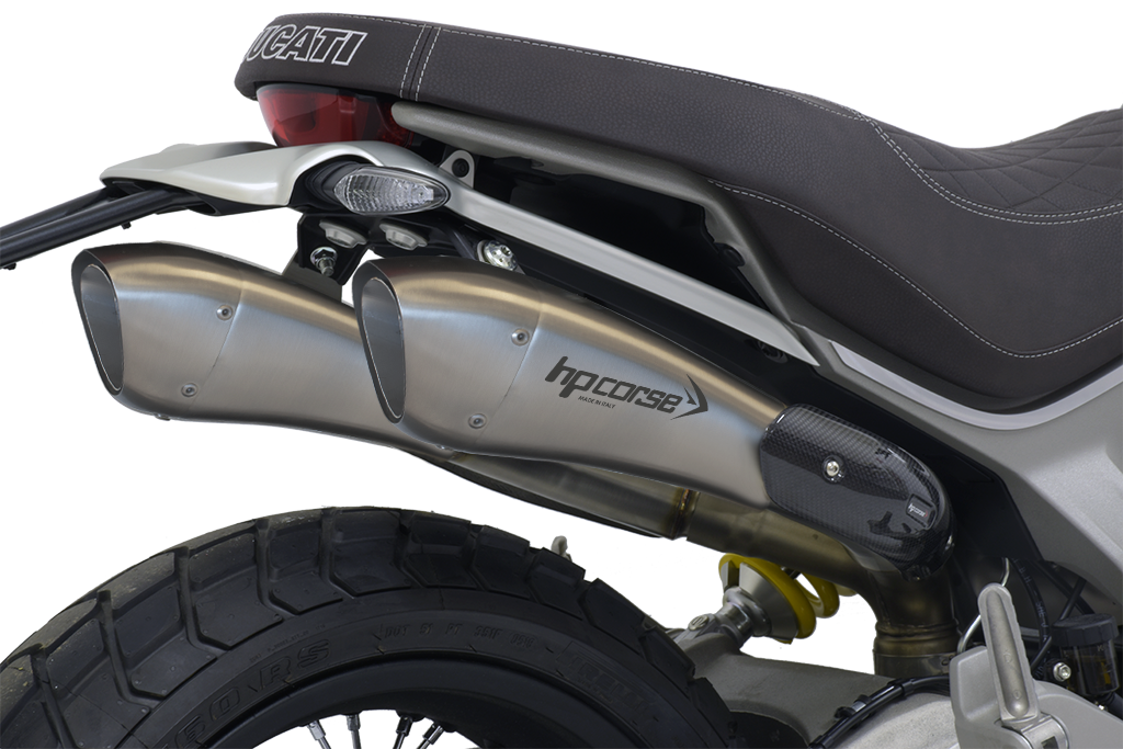 HP CORSE HYDROFORM Racing Slip Ons For Ducati Scrambler 1100