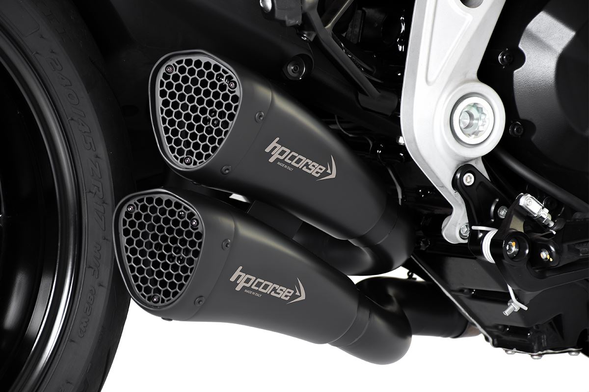 HP CORSE Hydroform Short R Slip On For Ducati Diavel 1260