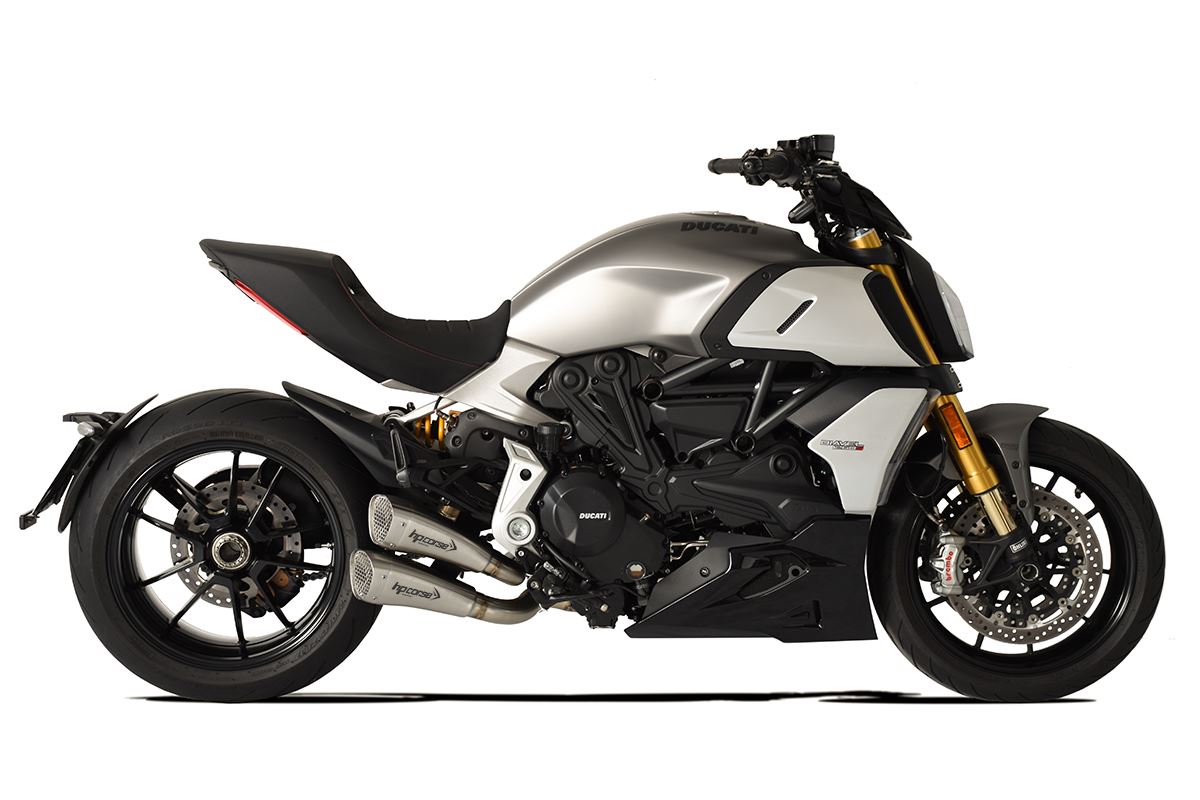 HP CORSE Hydroform Short R Slip On For Ducati Diavel 1260