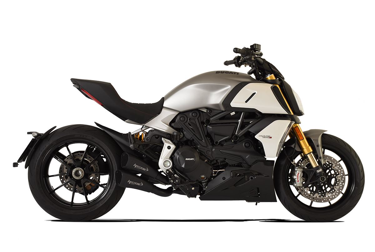 HP CORSE Hydroform Short R Slip On For Ducati Diavel 1260
