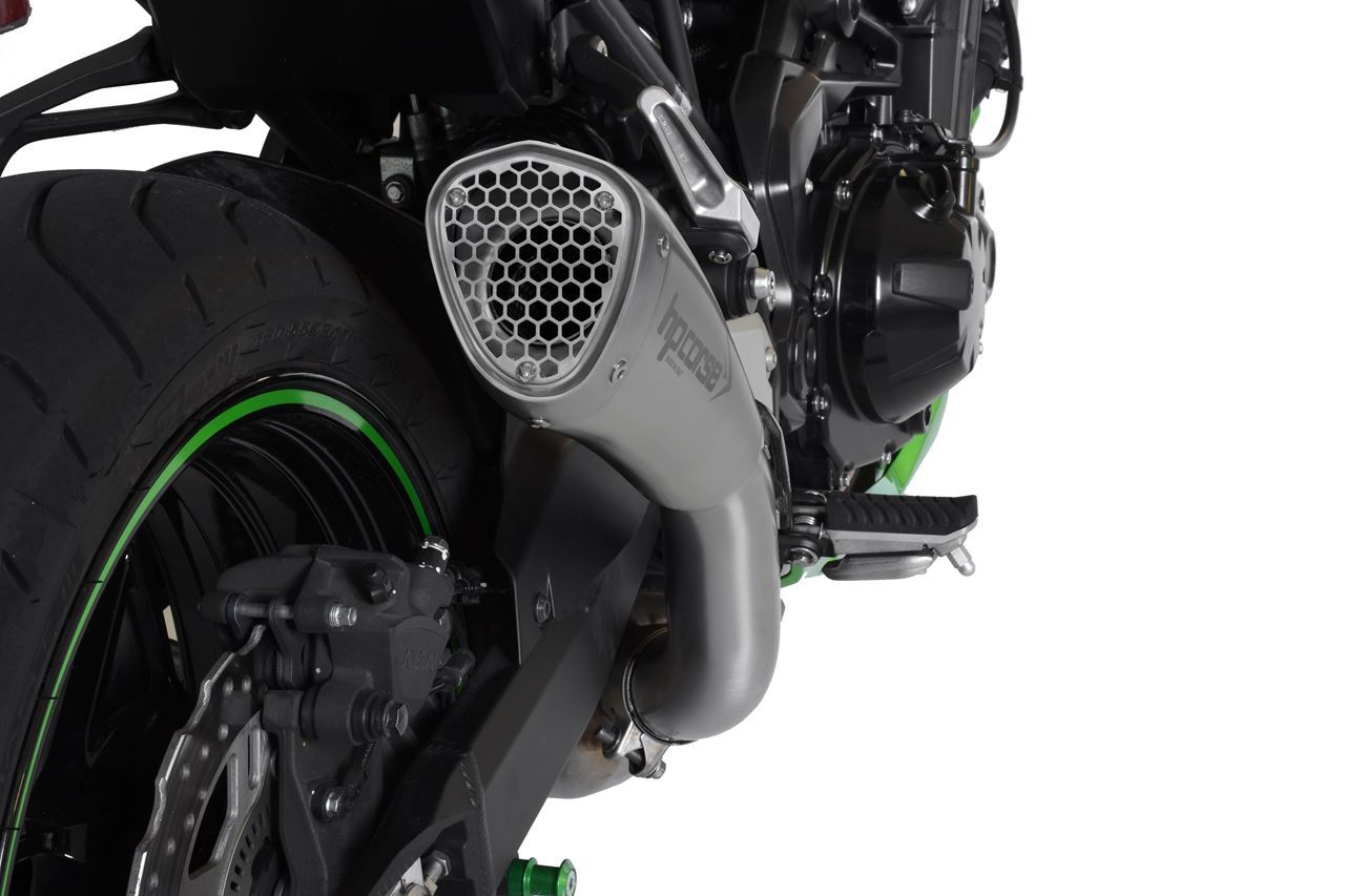 HP CORSE Hydroform Short R Slip-On Exhaust For Kawasaki Z900 (2020+)