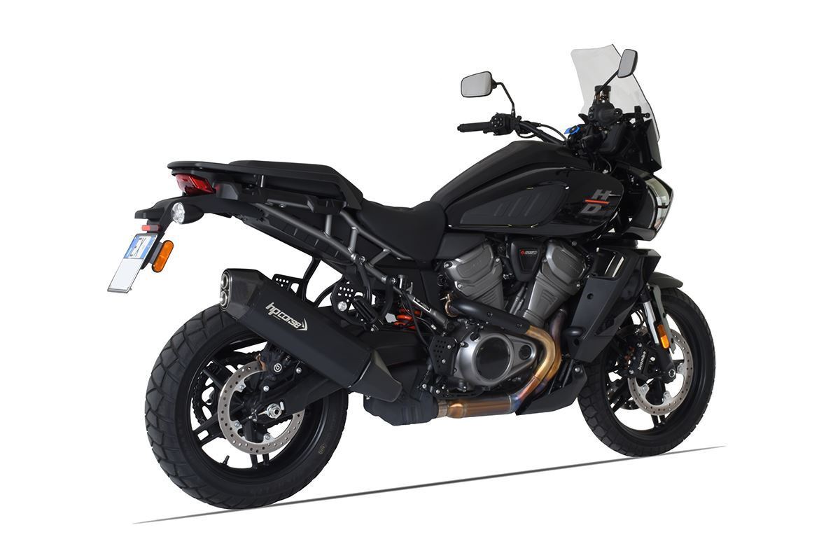 HP CORSE SPS Carbon Slip-on Exhaust and Racing Link Pipe for Harley Davidson Pan America 1250
