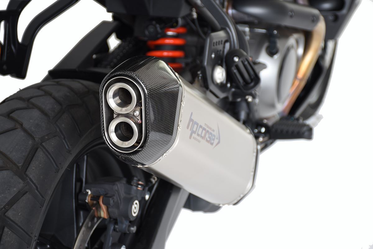 HP CORSE SPS Carbon Slip-on Exhaust and Racing Link Pipe for Harley Davidson Pan America 1250