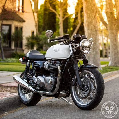 Motodemic LED Headlight Conversion Kit for the Triumph Thruxton 1200 / R