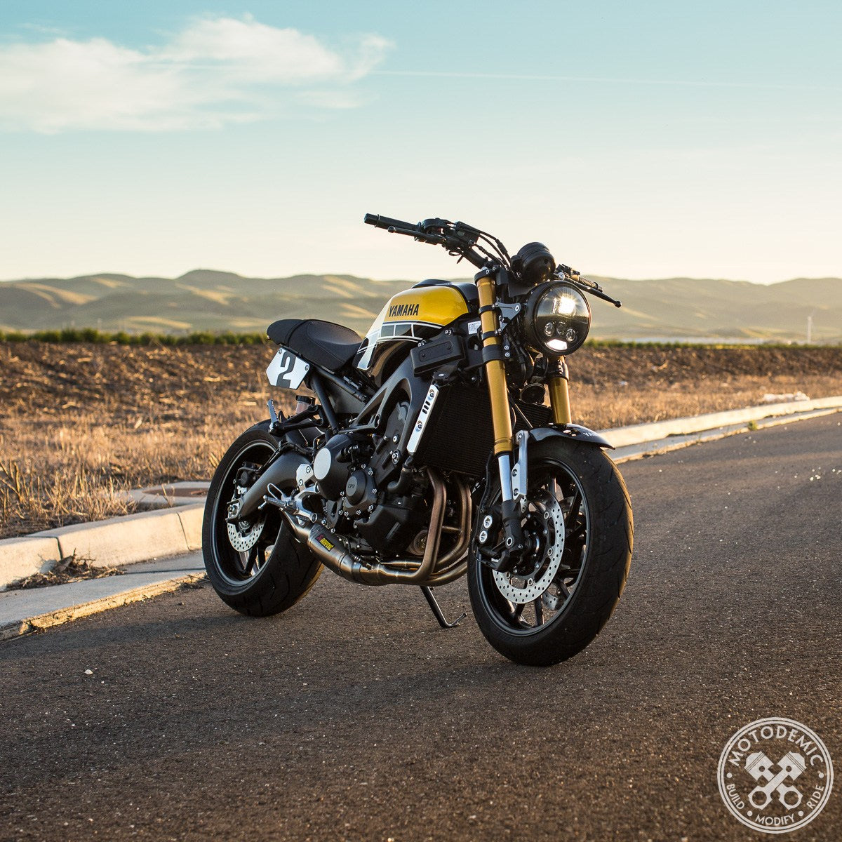 Motodemic LED Headlight Conversion Kit for the Yamaha XSR700