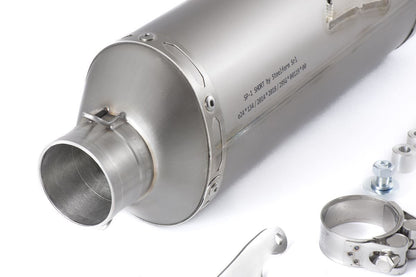 HP CORSE SP-1 SHORT Titanium Low Mount Slip-on Exhaust for the Ducati DesertX