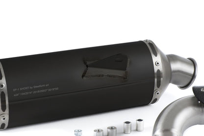 HP CORSE SP-1 SHORT Black Titanium Exhaust for Yamaha Tenere 700 (High Mount, No bags) - DISCONTINUED