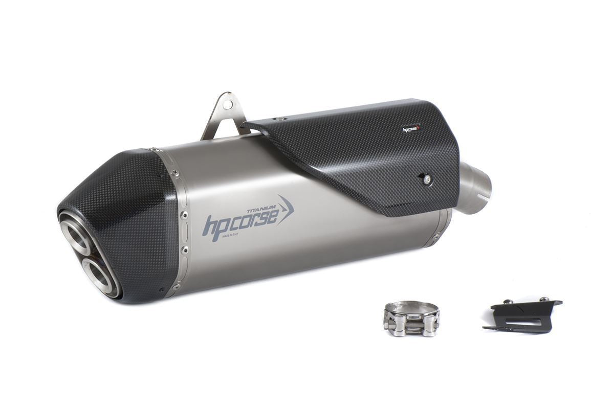 HP CORSE SPS Carbon Short Exhaust for Aprilia Tuareg 660