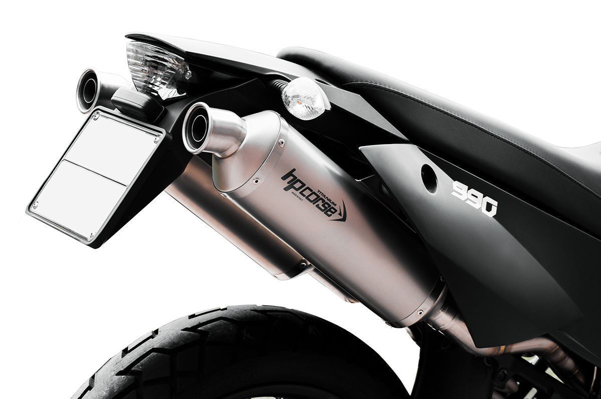 HP CORSE SP-1 350 Dual Titanium Slip-on Exhaust for KTM 990 Adventure (06-14)