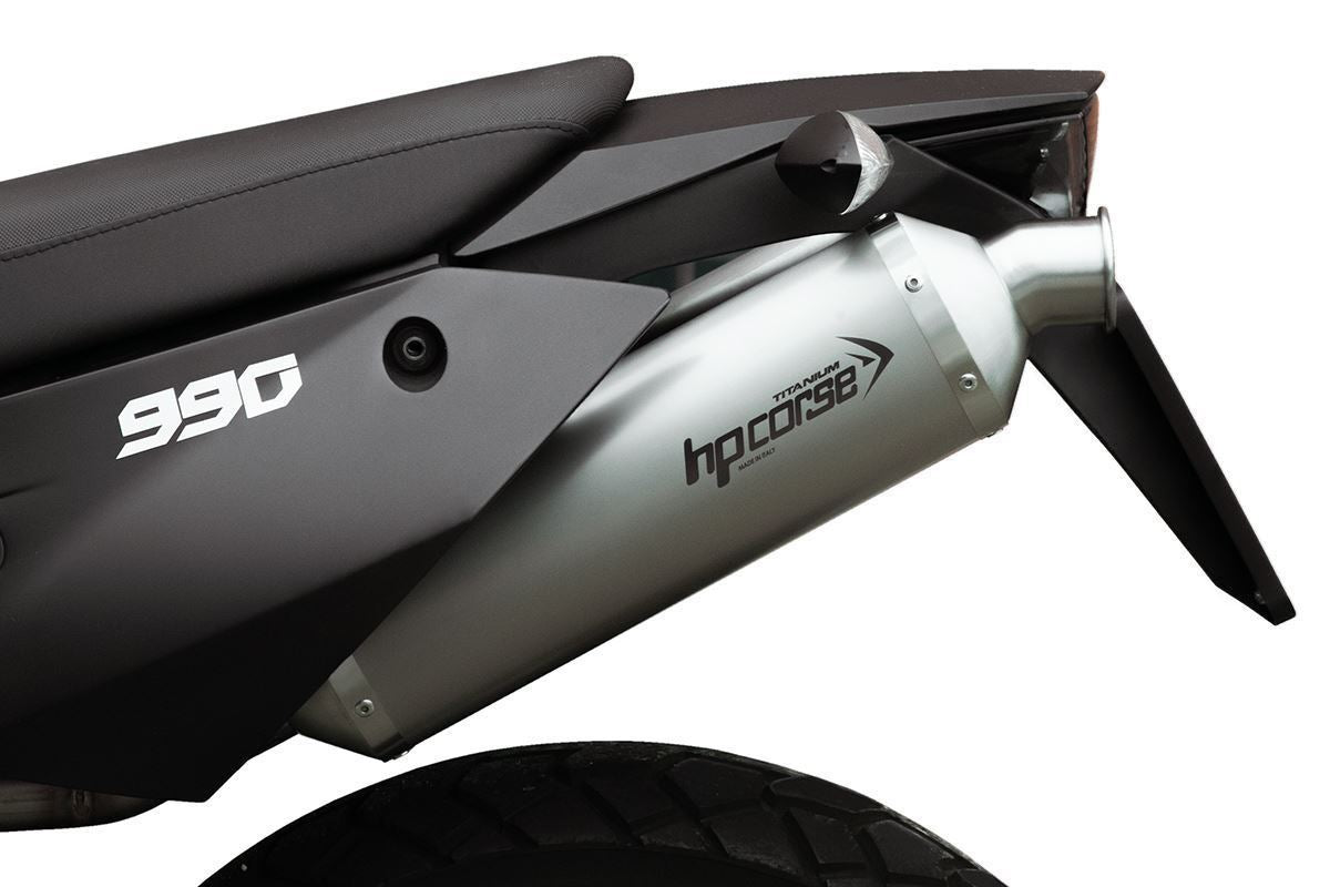 HP CORSE SP-1 350 Dual Titanium Slip-on Exhaust for KTM 990 Adventure (06-14)