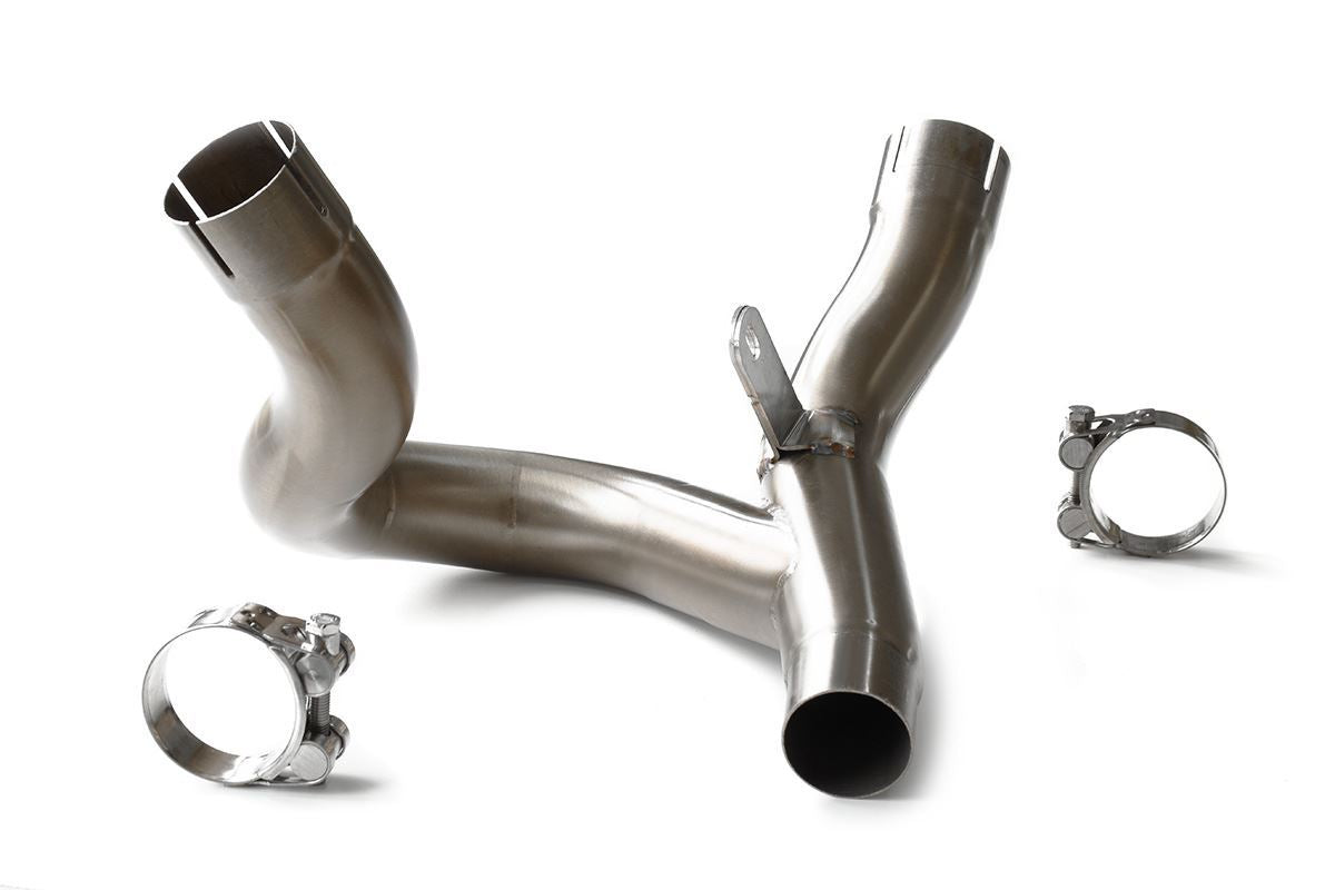 HP CORSE Stainless Exhaust Decat Kit for the Ducati DesertX