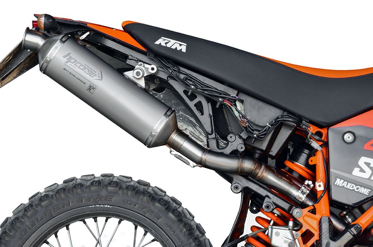 HP CORSE SP-1 350 2-into-1 Titanium Slip-on Exhaust for KTM 990 Adventure (06-14)