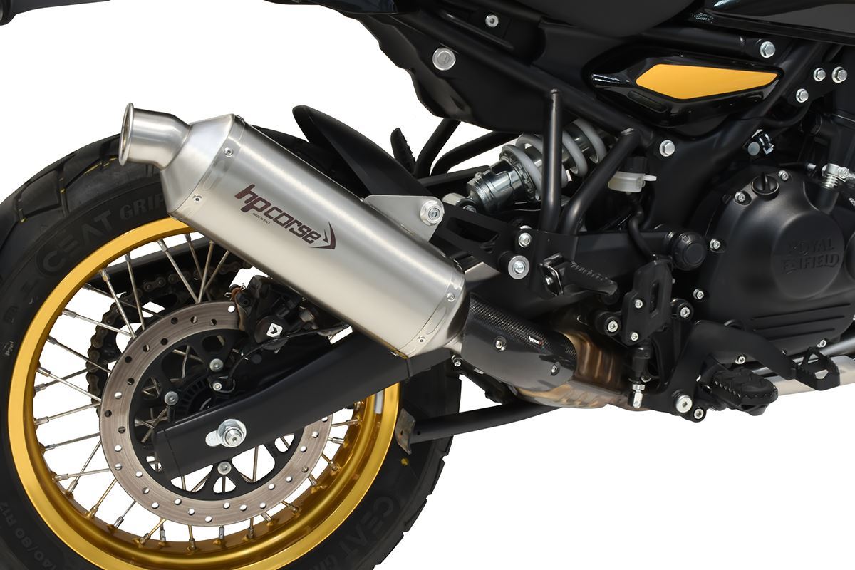 HP CORSE SP-1 SHORT SATIN STAINLESS STEEL SLIP ON for Royal Enfield Himalayan 450