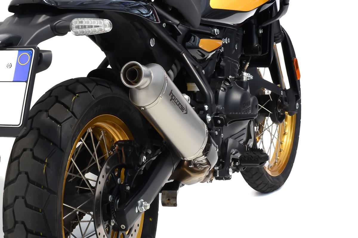 HP CORSE SP-1 SHORT SATIN STAINLESS STEEL SLIP ON for Royal Enfield Himalayan 450