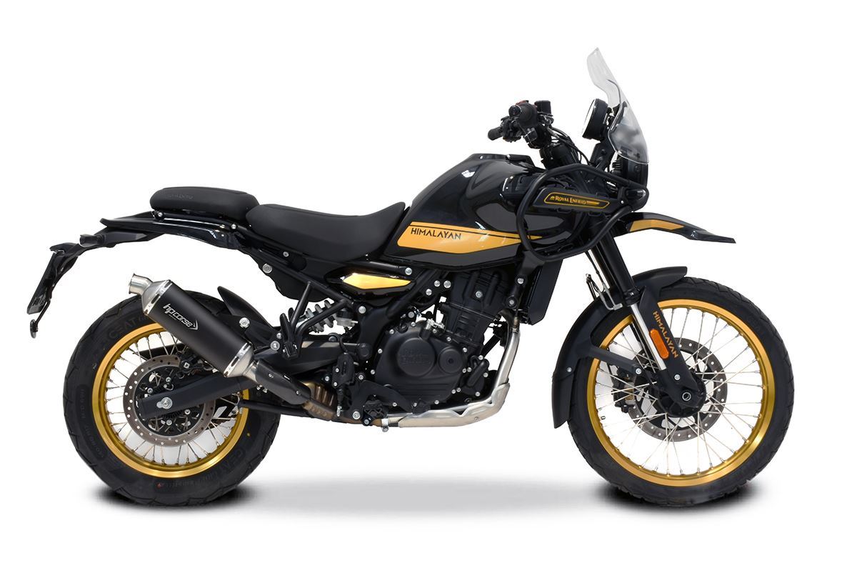 HP CORSE SP-1 SHORT BLACK CERAKOTE® SLIP ON for Royal Enfield Himalayan 450
