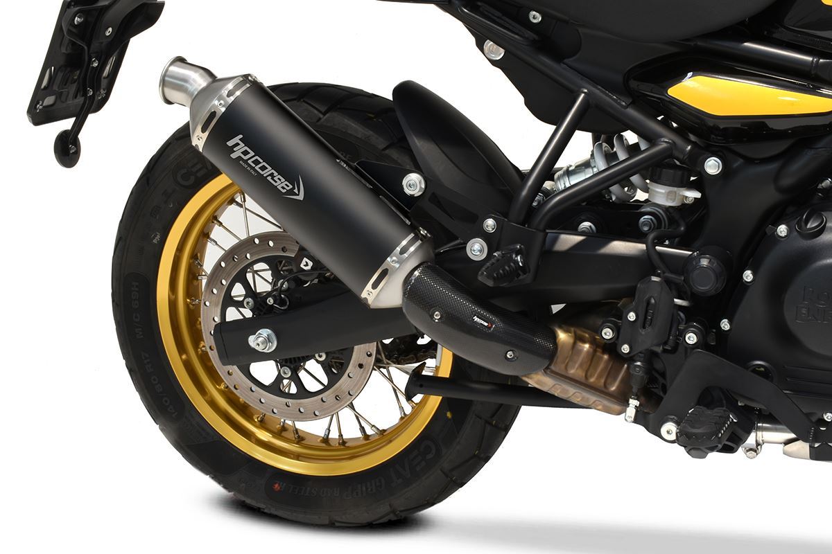 HP CORSE SP-1 SHORT BLACK CERAKOTE® SLIP ON for Royal Enfield Himalayan 450