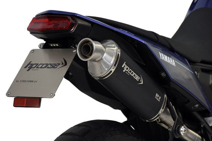 HP CORSE SP-2 SHORT Titanium Exhaust for Yamaha Tenere 700 (High Mount, No bags)