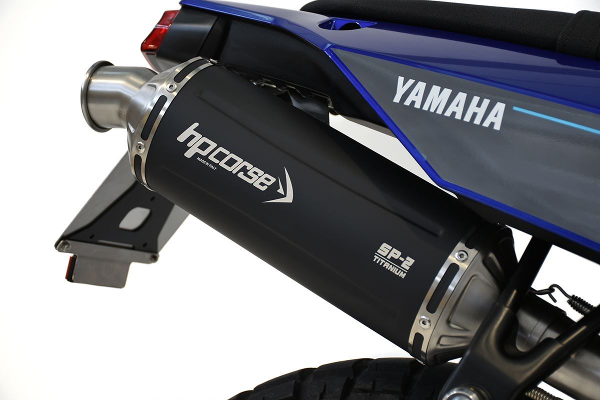 HP CORSE SP-2 SHORT Titanium Exhaust for Yamaha Tenere 700 (High Mount, No bags)