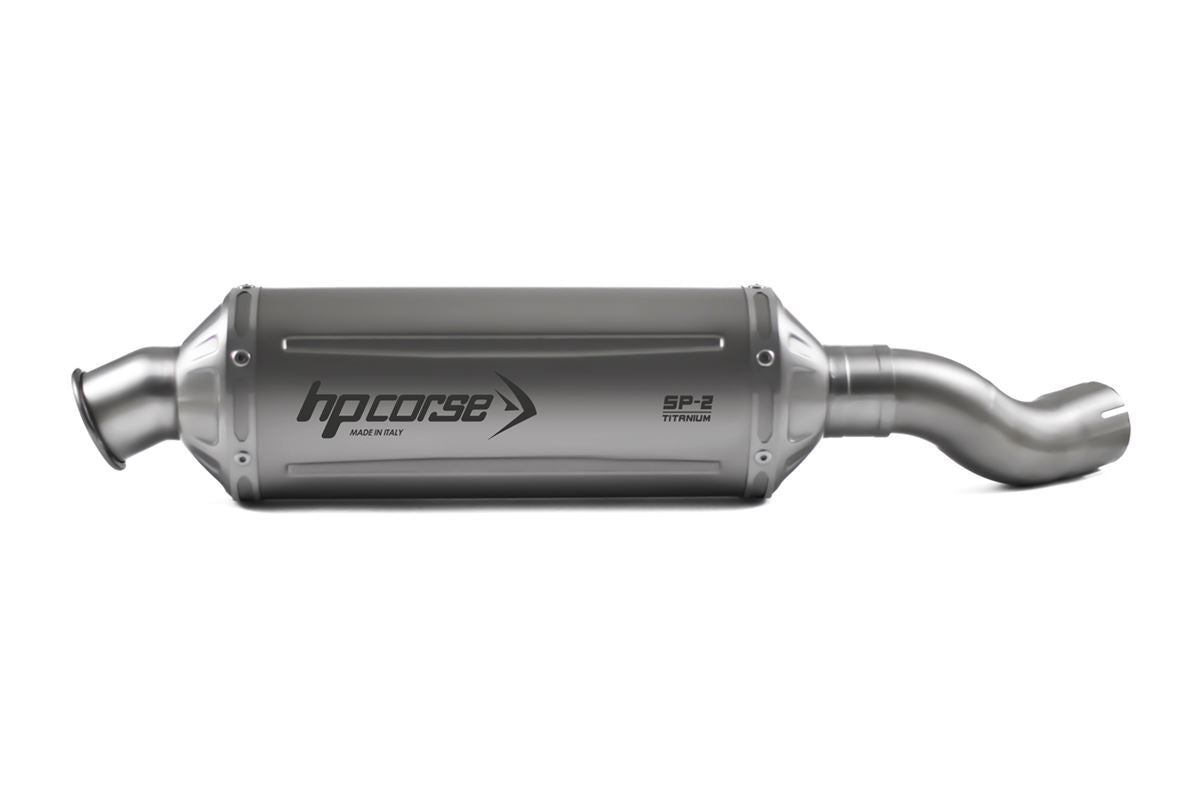 HP CORSE SP-2 Short Titanium Exhaust for Honda Transalp XL750 (High Mount)